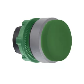   Schneider Electric Harmony XB5 - ZB5AH3C0 - buton din plastic, Ø22, push-push, în relief, verde, margine gri