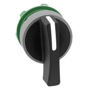   Schneider Electric Harmony XB5 - ZB5AJ7C0 - cap comutator selector din plastic, Ø22, mâner lung, 3 poziții, revenire de la stânga la centru, margine gri