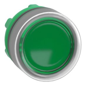   Schneider Electric Harmony XB5 - ZB5AW533C0 - buton iluminat din plastic, Ø22, cu revenire prin arc, capac de protecție, LED încorporat - pentru, verde, ramă gri
