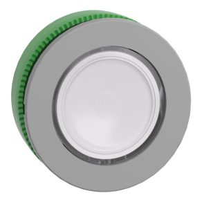   Schneider Electric Harmony XB5 - ZB5FA18C0 - buton din plastic pentru montare încastrată, Ø30, reversibil, cu capac etichetabil, alb, margine gri