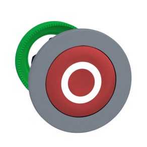   Schneider Electric Harmony XB5 - ZB5FA432C0 - buton din plastic pentru montare încastrată, Ø30, roșu, „O”, margine gri