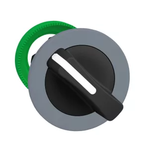   Schneider Electric Harmony XB5 - ZB5FD2C0 - cap comutator selector din plastic pentru montare încastrată, Ø30, 2 poziții, negru, ramă gri