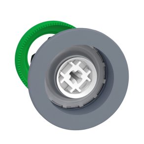   Schneider Electric Harmony XB5 - ZB5FH0C0 - buton din plastic pentru montare încastrată, Ø30, fără capac, tip push-push, ramă gri