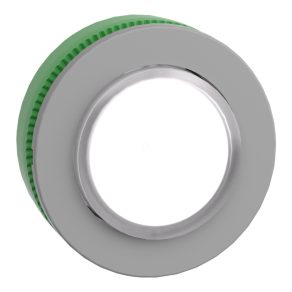   Schneider Electric Harmony XB5 - ZB5FH13C0 - buton iluminat din plastic pentru montare încastrată, Ø30, în relief, alb, push-push, margine gri