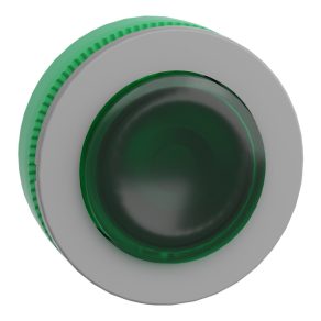   Schneider Electric Harmony XB5 - ZB5FH33C0 - buton iluminat din plastic pentru montare încastrată, Ø30, ridicat, verde, push-push, margine gri