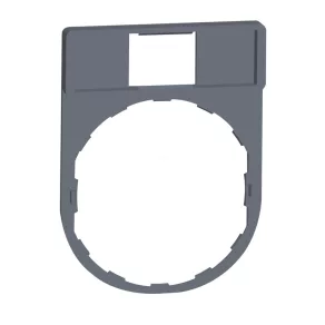   Schneider Electric Harmony XB4 - ZBZ32C0 - suport pentru etichete 30x40 mm, pentru dispozitive Ø22, fără etichetă 8x27 mm, margine gri