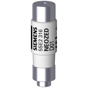   Siemens 5SE2316 siguranță neozed, D01, 400 V c.a./250 V c.c., 16 A, gL/gG