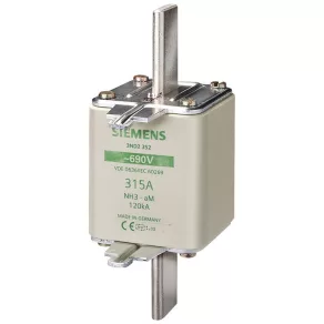   Siguranță cu lamă Siemens 3ND1365, NH-3, 500 A, 690 V c.a./440 V c.c.