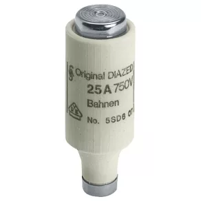   Siemens 5SD608, element de siguranță diazidic, DIII, E33, 750 V c.a./c.c., 35 A, F, declanșare rapidă