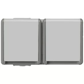   Siemens 5UB4722 priză dublă, montare pe perete, IP44, DELTA flat