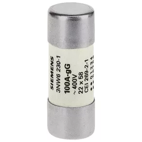   Siemens 3NW6230-1 element de siguranță cilindric, 22x58, 100 A, 500 V c.a., gG