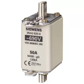   Siguranță cu lamă Siemens 3NA3817-6, NH-00, 40 A gG, 690 V c.a., 250 V c.c.