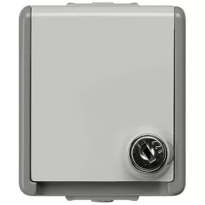   Priză Siemens 5UB4714, montare pe perete, cu capac de protecție, IP44, DELTA flat
