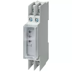   Relé de monitorizare a fazelor Siemens 5TT3421, trifazic, 230/400 V c.a., 1 contact de comutare, 3 LED-uri verzi