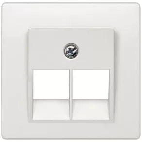   Siemens 5TG1211 2xRJ45 cat. 3, capac, pentru Ackermann, alb titan (RAL9010), DELTA i-system