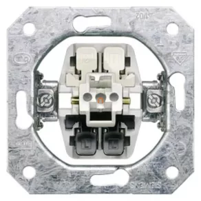   Capac Siemens 5TG2545 1/2xRJ11/45, pentru Rutenbeck, alb titan (RAL9010), DELTA i-system