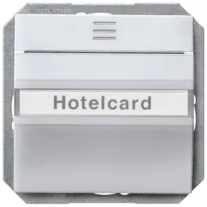   Comutator cu card pentru hotel Siemens 5TG4821, aluminiu (RAL9006), DELTA i-system