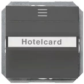   Comutator cu card pentru hotel Siemens 5TG4822, antracit (RAL7016), DELTA i-system