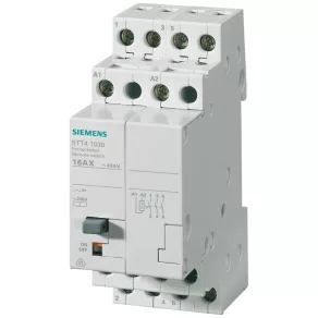   Relé de impuls Siemens 5TT4103-0, 16 A/400 V c.a., 3 NO, bobină de 230 V c.a.