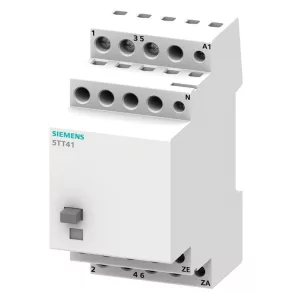   Relé de impuls Siemens 5TT4123-0, 16 A/400 V c.a., 3 NO, bobină de 230 V c.a., comutare centralizată ON/OFF
