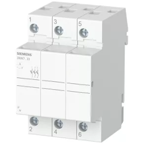   Suport pentru siguranțe Siemens 3NW7033, 3P, 10x38, compact, (max. 32 A)