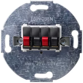   Priză pentru difuzor Siemens 5TG2468-2 DELTA, dublă, max. 25 VCA/60 VCC