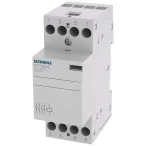   Contactor modular Siemens 5TT5830-0, 25 A/400 V c.a., 4 NO, bobină de 230 V c.a.