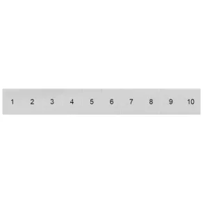   Etichetă pentru bornieră Siemens 8WH8120-4AB05, lățime 8,2 mm/pentru 6 mm², albă, orizontală, 1 ... 10 (10×)