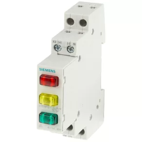   Lampă de semnalizare modulară Siemens 5TE5803, roșu/galben/verde, 230 V c.a.