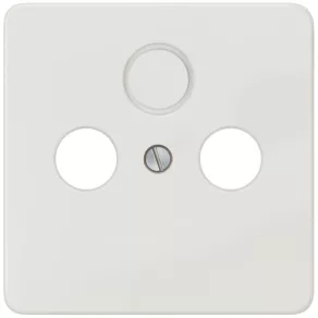   Capac pentru antenă Siemens 5TG1828-2, cu 2/3 deschideri, alb titan (RAL9010), profil DELTA