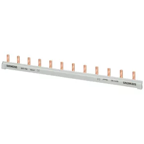   Șină de distribuție cu pini Siemens 5ST3762, 10 mm², 1 fază (pentru 1+N), gri, L216 mm