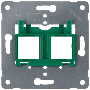  Placă de montare Siemens 5TG2058, 2 locuri, pentru mufă modulară, verde, DELTA i-system