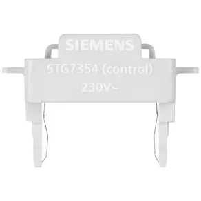   Lampă LED de semnalizare Siemens 5TG7354 pentru comutator, albă, 230 V/1,1 mA, DELTA i-system
