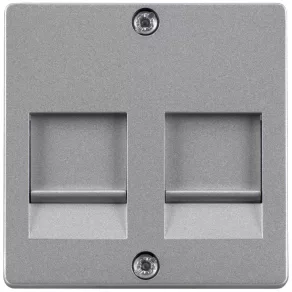   Siemens 5TG2124 Capac cu sistem de blocare pentru mufă modulară pentru placa de bază, aluminiu (RAL9006), DELTA i-system