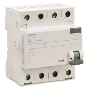   Relé de protecție la scurtcircuit Siemens 5SV3344-6, 40 A, 4 poli, 30 mA, tip A