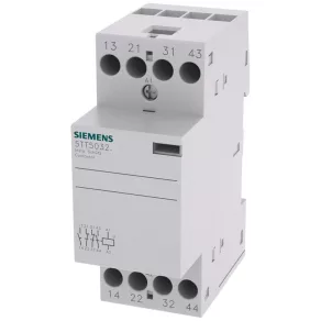   Contactor modular Siemens 5TT5032-0, 25 A/400 V c.a., 2 NO + 2 NC, bobină de 230 V c.a./220 V c.c.