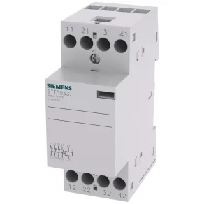   Contactor modular Siemens 5TT5033-0, 25 A/230 V c.a., 4 NC, bobină 230 V c.a./220 V c.c.