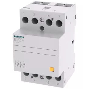   Contactor modular Siemens 5TT5040-2, 40 A/230 V c.a., 4 NO, bobină de 24 V c.a./c.c.