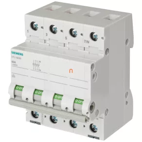   Întrerupător modular Siemens 5TL1632-0, 32 A, 3NO+N, PORNIT-OPRIT