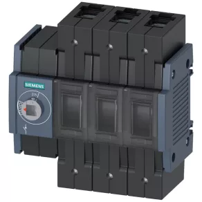   Comutator de secțiune Siemens 3KD3230-2NE10-0, 3P 125 A, acționare pe partea stângă, racord cu clemă
