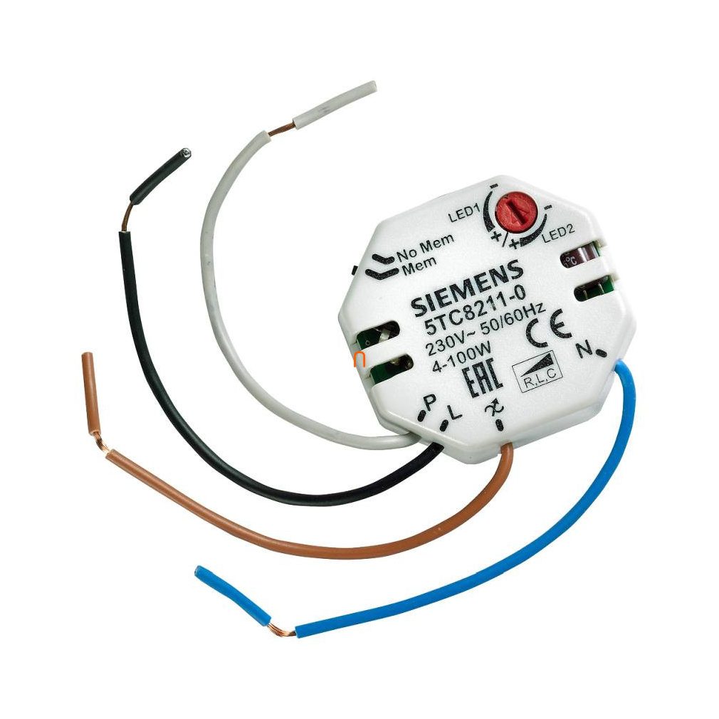 Siemens 5TC8211-0 dimmer HV-LED cu buton extern, lampă LED reglabilă 230VAC, 4-100W, halogen cu transformator electronic 12V (C)