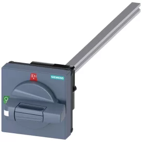   Siemens 8UD1171-2AF21 acționare rotativă completă, TEST-0-1, gri, arbore 8x8 de 300 mm, (3KD dimensiune 1/2, 3KF dimensiune 1)