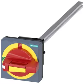   Siemens 8UD1171-2AF25 acționare rotativă completă, TEST-0-1, roșu/galben, 8x8 arbori de 300 mm, (3KD dimensiune 1/2, 3KF dimensiune 1)