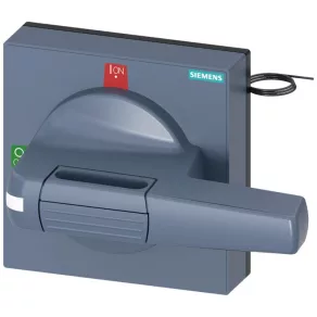   Manetă rotativă Siemens 8UD1841-2CF01, 100 x 100 mm, 0-1, gri, cu iluminare, (3KD dimensiune 3, 3KF dimensiune 2/3)