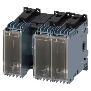   Întrerupător secțional cu siguranțe Siemens 3KF1306-0MB11, 3P 63A, NH-00/000, acționare frontală, fără manetă, cu conector cu clemă