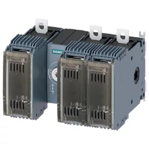  Comutator secțional cu siguranță Siemens 3KF2312-0MF11, 3P 125 A, NH-00/000, acționare frontală, fără manetă, cu conectori plat