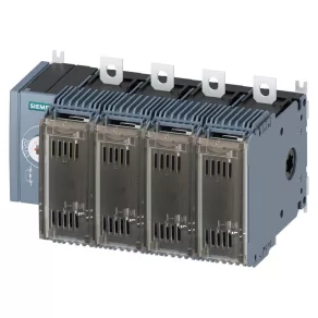   Comutator secțional cu siguranțe Siemens 3KF2412-0LF11, 4P 125 A, NH-00/000, acționare frontală, fără manetă