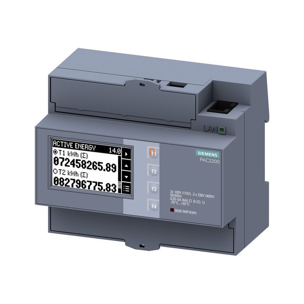 Siemens 7KM2200-2EA30-1EA1 SENTRON PAC2200 multitool, cu alimentare proprie, Modbus TCP, fără certificare MID