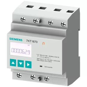   Contor Siemens 7KT1665, trifazic, 80 A (conectare directă), 0,5 s, fără certificare MID, Modbus RTU