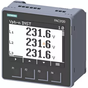   Multimetru Siemens 7KM3120-0BA01-1DA0 SENTRON PAC3120, 100-250 V c.a./c.c., Modbus RTU, fără certificare MID